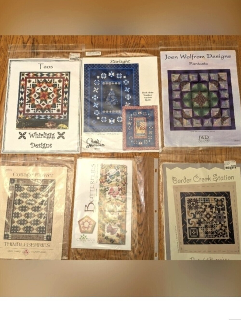 Quilting Patterns Collection New Taos, Starlight, Fantasia, butterflies Patterns - Picture 13 of 13
